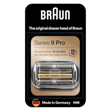 Braun Series 9 Pro Elektrorasierer Scherkopf, ORIGINAL Ersatzscherteil vom Hersteller passend für Braun Herren Rasierer Series 9 Pro, 94M, chrom, 1er Pack im Sale